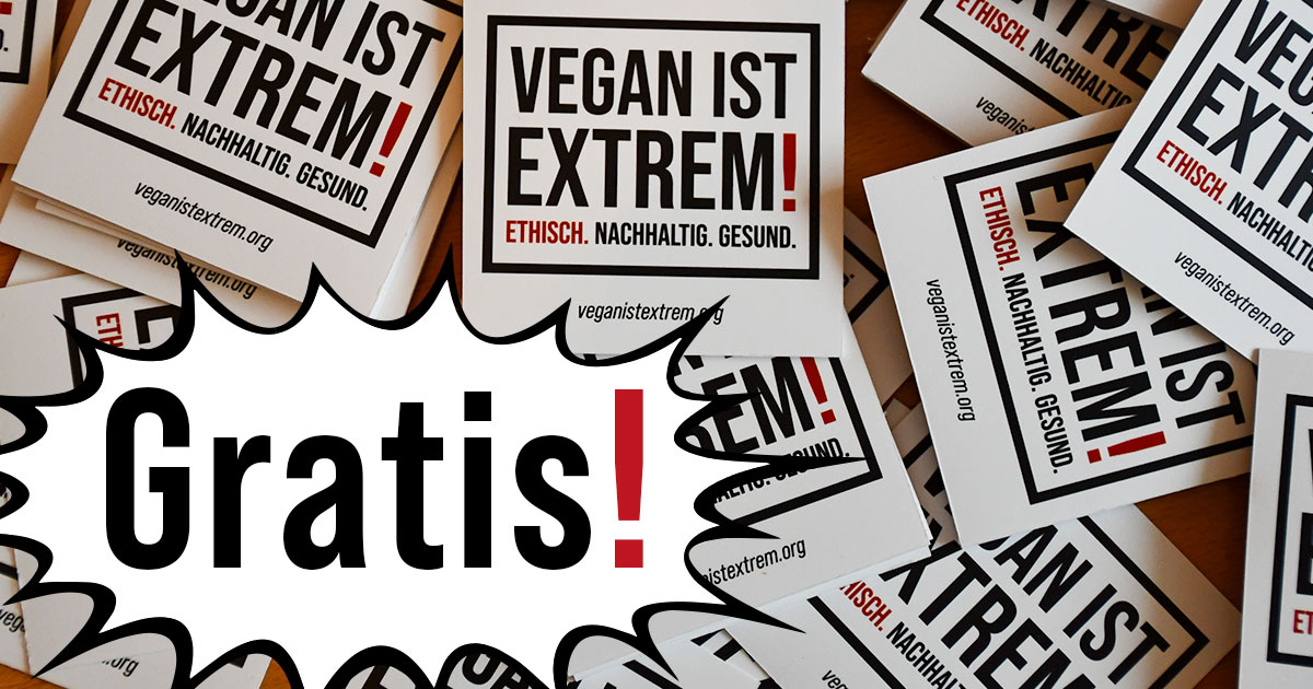 Mehr über den Artikel erfahren Vegan Sticker kostenlos 🆓